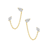 Nova Diamond Chain Earrings