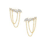 Multi Diamond Chain Earrings