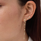 Stellar Diamond Chain Earrings