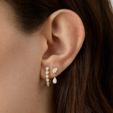 Oval Tear Drop Earrings