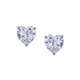 Heart Diamond Studs