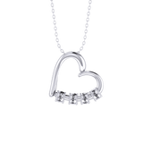 Love Heart Name Rings Necklace