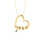 Love Heart Name Rings Necklace