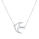 Freedom Bird Diamond Necklace