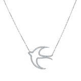 Freedom Bird Diamond Necklace