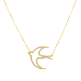 Freedom Bird Diamond Necklace