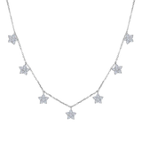 Flower Round Diamond Necklace