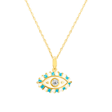 Evil Eye Enamel Necklace