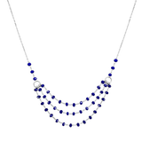 Layer Crystal Beads Necklace