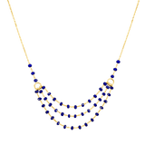 Layer Crystal Beads Necklace