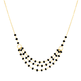 Layer Crystal Beads Necklace