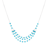 Layer Crystal Beads Necklace