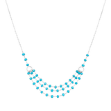 Layer Crystal Beads Necklace