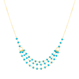 Layer Crystal Beads Necklace