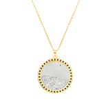 Sprinkle Diamonds Glass Necklace