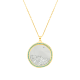 Sprinkle Diamonds Glass Necklace