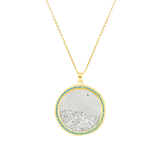 Sprinkle Diamonds Glass Necklace