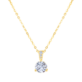 1.00 Carats Solitaire Diamond Necklace