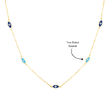 Evil Eye Two-Sided Necklace