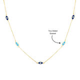 Evil Eye Two-Sided Necklace