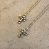 Cross Round Diamond Necklace