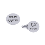 Oval Engraved Cuff Links
