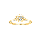 Evil Eye Diamond Ring