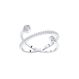 Interlink Diamond Ring