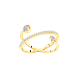 Interlink Diamond Ring