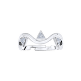 Trillion Diamonds Twist Ring