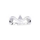 Trillion Diamonds Twist Ring