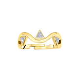 Trillion Diamonds Twist Ring