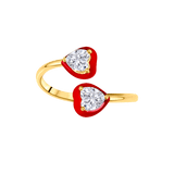 Double Love Heart Ring