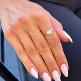 Heart Pave Diamond Ring