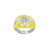 Sunshine Enamel Pinky Ring