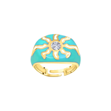 Sunshine Enamel Pinky Ring