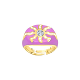 Sunshine Enamel Pinky Ring