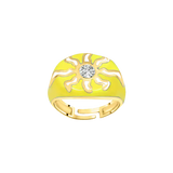 Sunshine Enamel Pinky Ring