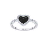 Love Heart Enamel Ring