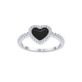 Love Heart Enamel Ring