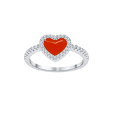 Love Heart Enamel Ring