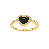Love Heart Enamel Ring