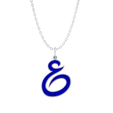 Arabic Initial Enamel Necklace