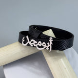 Arabic Name Men's Leather Bracelet