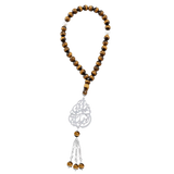 Arabic Name Brown Tiger Eye Masbaha