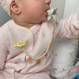 Baby Name Brooch Pacifier Holder