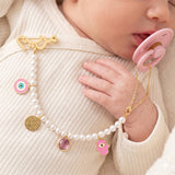Baby Name Brooch Pacifier Holder