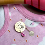 Baby Name Engraved Brooch