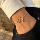 Birth Flower Birthstone Bracelet