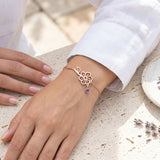 Birth Flower Birthstone Bracelet